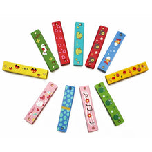 Load image into Gallery viewer, 3Pcs 16 Hole Harmonica Cartoon Pattern Kids Montessori Educational Musical Toy Gift