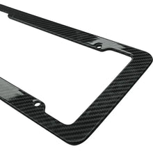 Load image into Gallery viewer, NEW Universal 30*15CM 1/2pcs License Plate Frame Carbon pattern Plastic License Plate Frame Bracket with Standard Screw Kits