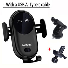 Load image into Gallery viewer, VIKEFON 30W Car Wireless Charger Car Phone Holder for iPhone 12 Pro Max 11 Pro X MAX 8 7 Plus Intelligent Infrared Phone Holder