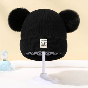 Cozy Knitted Pom Pom Baby Hats - Winter Warmth for Boys and Girls