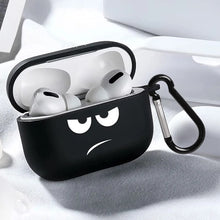 Load image into Gallery viewer, Creative Black Apple AirPods Case Cool Expression Protective Cover for All Generations