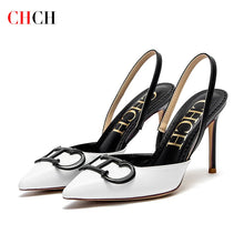 Load image into Gallery viewer, CHCH Women's High Heels 2025 Sharp tip Destiny Closed Toe Strappy Heels Sexy Wedding Bridal Party Dress Shoes 9cm