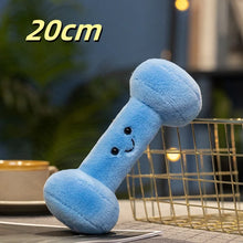 Load image into Gallery viewer, Cartoon Dumbbell Kettlebell Fitness Equipment Plush Toy Cudldy Pillow Soft Doll Huggable Plushies Children's Room Decor Gifts
