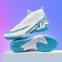 Load image into Gallery viewer, New Men Soccer Shoes Indoor Cleats Football Boots Match Long Spikes Sneakers Breathable Ultralight Training Drop Shipping