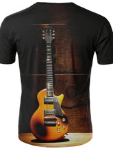 Load image into Gallery viewer, 2024 Men&#39;s Trendy Guitar Pattern T-Shirt - Cool Music Graphic Tee Fashion Casual Top