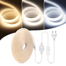 Load image into Gallery viewer, 110V 220v High Brightness COB Led Strip for Room Waterproof Led Tape Flexible Ribbon for Bedroom Kitchen Outdoor Garden Lighting