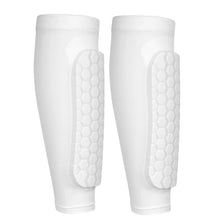 Load image into Gallery viewer, Soccer Shin Pads with Honeycomb Pads Football Shin Pads Ergonomic Lightweight Calf Protective Gear for Kids Youth Adults