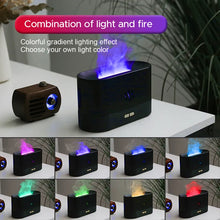 Load image into Gallery viewer, Kinscoter Ultrasonic Aroma Diffuser with LED Flame Lamp - Relaxing Mist Maker