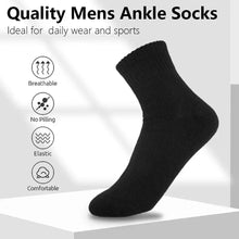 Load image into Gallery viewer, Men&#39;s Cotton Mid-calf Socks 10-Pair Pack Solid Color All Seasons Versatile