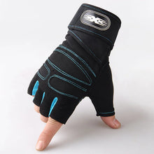 Load image into Gallery viewer, Fitness Half Finger Gloves Men And Women Wrist Guard Sports Dumbbell Riding Non Slip Horizontal Bar Exercise Training