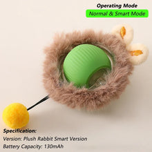 Load image into Gallery viewer, Dog Cat Interactive Ball Toy Automatic Rolling Ball Faux Tail Rechargeable Smart Pet Electric Toy Dog Cat Training Imitate Mouse