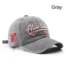 Load image into Gallery viewer, 2022 Summer Women Men Baseball Cap Fashion Letter Embroidery Snapback Hat Vintage Washed Cotton Unisex Hip Hop Sun Hat Casquette