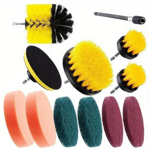 4/13pcs Electric Drill Brush Cleaning Polishing Set - Cleaning Supplies