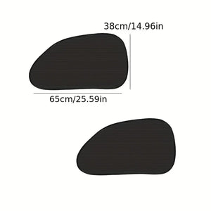 2pcs Car Black Mesh Tilt Shield Sunshade for Windshield Side Windows