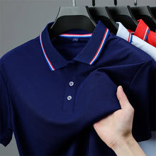 Load image into Gallery viewer, 2025 New Men's Casual Solid Color Short Sleeved Polo Shirt Summer Fashionable and Comfortable Versatile Top