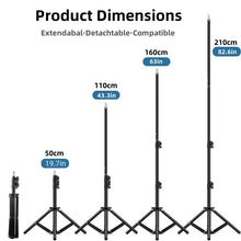 Load image into Gallery viewer, RP01-B Heavy Duty Metal Alloy Light Stand 160cm Tripod for Photo Studio Softbox Video Flash Reflector Lighting Background Stand