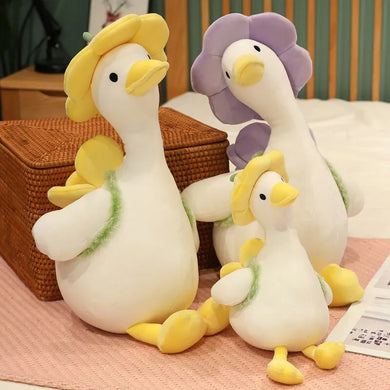 Kawaii Flower Duck Plush - 30cm Stuffed Animal Toy, Best Gift for Kids