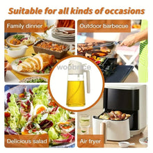 Load image into Gallery viewer, 2 in1 Plastic Kitchen Barbecue Cooking Oil Spray Bottle Olive Oil Dispenser Oil Jar Baking Vinegar Soy Sauce Spray Container