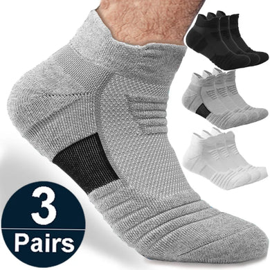 Anti-Slip Cotton Sport Socks: Football, Basketball, Breathable (39-45)