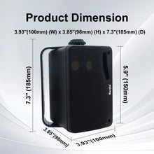 Load image into Gallery viewer, Herdio 3.5'' Passive Outdoor Speakers Wired Waterproof 200W 3 Way Premium Mountable Wall Mount Speakers For Patio Marine Boat