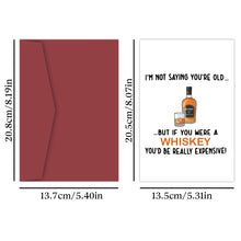 Load image into Gallery viewer, Funny Birthday Card for Father,But If You Were A Whisky You'd Be Really Expensive!,Birthday Greeting Card for Dad Friend,Family