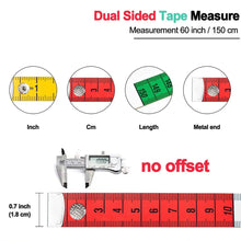 Load image into Gallery viewer, Germany Quality Soft Tape Measure Dual Sided Sewing Tool Snap Fasteners Multicolor