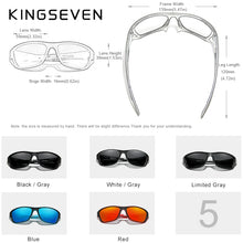 Load image into Gallery viewer, Kingseven Polarized Cycling Sunglasses UV400 Men&#39;s Fashion Square Sun Glasses