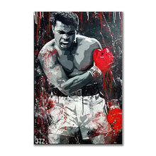 Load image into Gallery viewer, Boxer Wall Art Poster Mike Tyson Muhammad Ali Motivational Quote Home Decor Pictures Prints Canvas Painting Living Room Decor