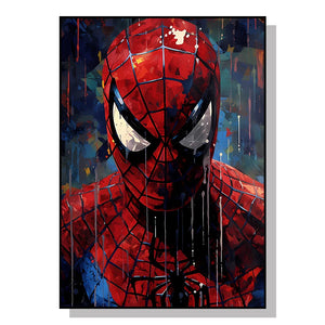 Marvel Movie Canvas Art Poster – Superhero Wall Decor (Spider-Man, Iron Man)