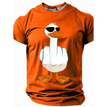 Load image into Gallery viewer, Ducks Disdain Graphic T Shirt For Men Funny Animal 3D Print Tees Summer Streetwear Unisxe T-Shirts Round Neck Tops Short Sleeves
