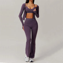 Load image into Gallery viewer, QK Pocket Flare Yoga Pant Women Gym Trouser Activewear Female Sports Legging Woman Quick-Dry Running Fitness Clothes XP20