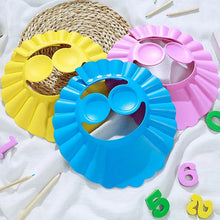 Load image into Gallery viewer, 2 Pcs Adjustable Shampoo Shower Caps - Waterproof Baby Bath Cap for Ear &amp; Eye Protection