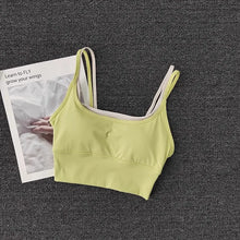 Load image into Gallery viewer, Women Breathable Sports Bra Shockproof Fitness Tops Push Up Gym Crop Top Brassiere Sport Bras Gym Workout Top Seamless Yoga Bra
