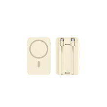 Load image into Gallery viewer, Three-In-One Wireless Fast Charging Magnetic Absorption Mobile Power Bank With Line 20000mah High Capacity Portable Charger