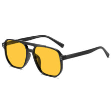 Load image into Gallery viewer, Women Men Square Sun Glasses Retro Polygon Sunglasses Female Black Vintage Fashion Ladies Oculos De Sol Double Beam Eyeglasses