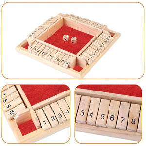 Deluxe Shut The Box! 4-Sided Dice, Family Fun