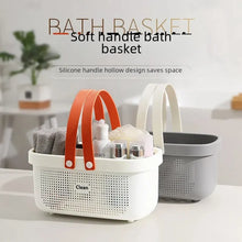 Load image into Gallery viewer, Portable Plastic Storage Basket Bathing Toiletries Organizer Modern Simple Style