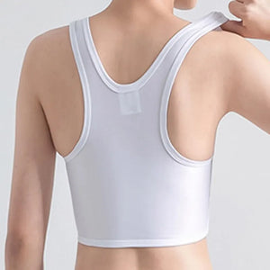 Flat Chest Binder Tomboy Underwear Seamless Shaping Tank Top Vest Bustier for Women