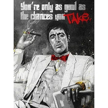 Load image into Gallery viewer, Scarface Tony Montana Motivational Money Quote Canvas Wall Art – Home &amp; Office Décor