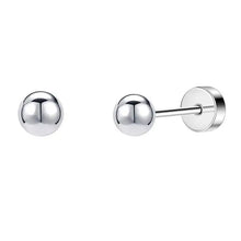 Load image into Gallery viewer, 2PCS/Set Stainless Steel Heart Moon Earbone Stud Screw Ball Stud Earrings for Women Fashion Ear Tragus Cartilage Body Piercing