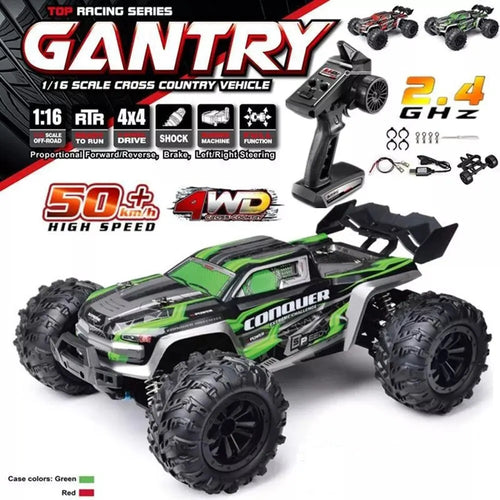 1:16 RC Off-Road Monster Truck - 50km/h High Speed, Fun for Kids and Adults