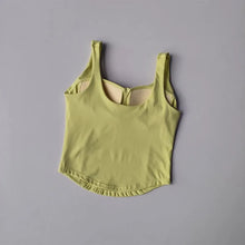 Load image into Gallery viewer, Women Sexy Sports Bra Crop Tops Tube Top Bra Female Streetwear Sleeveless Camis Seamless Sport Lingerie Tee Crop Top Sports Vest