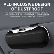 Load image into Gallery viewer, Multifunction Car Glasses Box Portable Car Sunglasses Holder Car Driving Glasses Holder Eyeglass Case Sun Visor