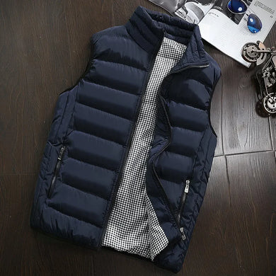 Men's Warm Winter Vest - Thick, Casual, Hooded