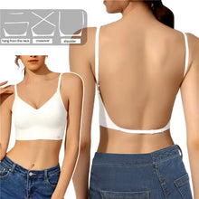 Load image into Gallery viewer, Women Invisible Bra Deep U Plunge Bras Backless Top for Dresses Sexy Lingerie with Transparent Strap Push Up Strapless Underwea