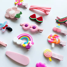 Load image into Gallery viewer, Cute Kids Hairpin Set: Flower, Fruit, Animal Clips - 14 Pieces