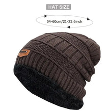 Load image into Gallery viewer, Men&#39;s &amp; Women&#39;s Winter Beanie Hat - Thick Knitted Cap with Fur Lining, Warm Gorro