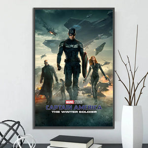 Marvel Movie Poster – Self-Adhesive Wall Mural / Wallpaper