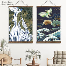 Load image into Gallery viewer, 21-100 cm Teak Pine Wood Magnetic Painting Frame Wood Photo Frame Painting Canvas Poster Frame Canvas Frame Art Hanger Christmas