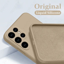 Load image into Gallery viewer, Case For Samsung Galaxy S24 S23 S22 S25 Ultra S24 FE A56 A55 A53 A54 A16 A17 5G S25 Edge Shockproof Liquid Silicone Phone Cover